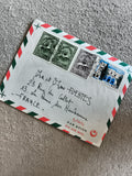 Lettre affranchie Algérie Par Avion timbres décoratifs philatélie France