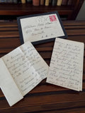 Lettre manuscrite ancienne 1946 + enveloppe Marseille vintage post-WW2 écriture
