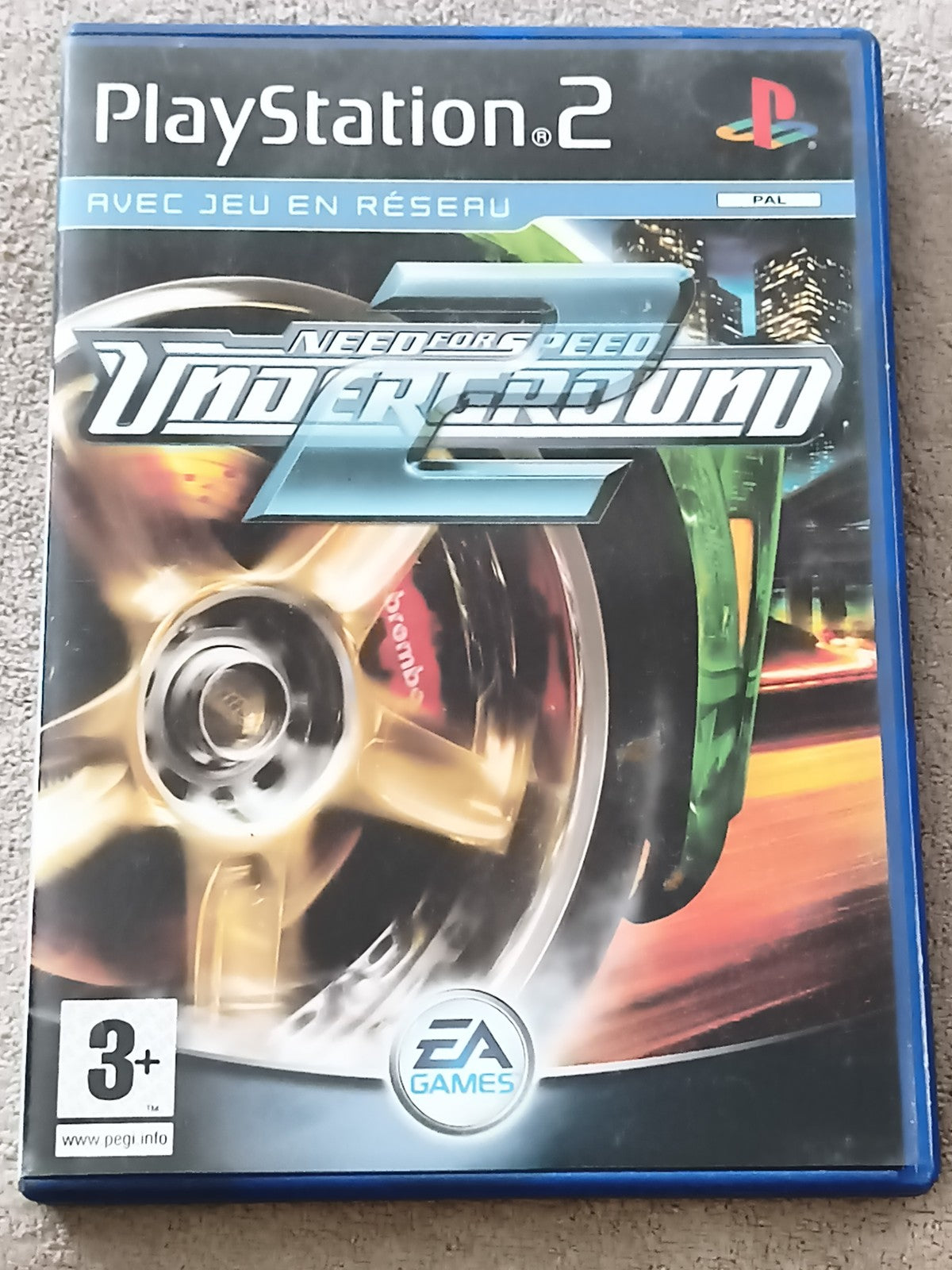 Jeu PlayStation 2 Need for Speed Underground 2 PAL EA Games course auto
