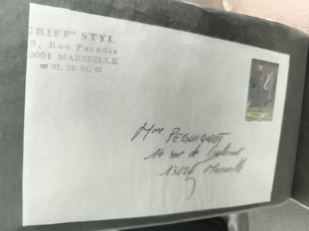 Lettre affranchie France GRIFF' STYL Marseille timbre visible philatélie