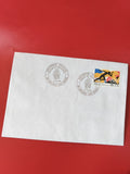 Enveloppe philatélie timbre Jeux Olympiques 1992 oblitération Gréoux-les-Bains