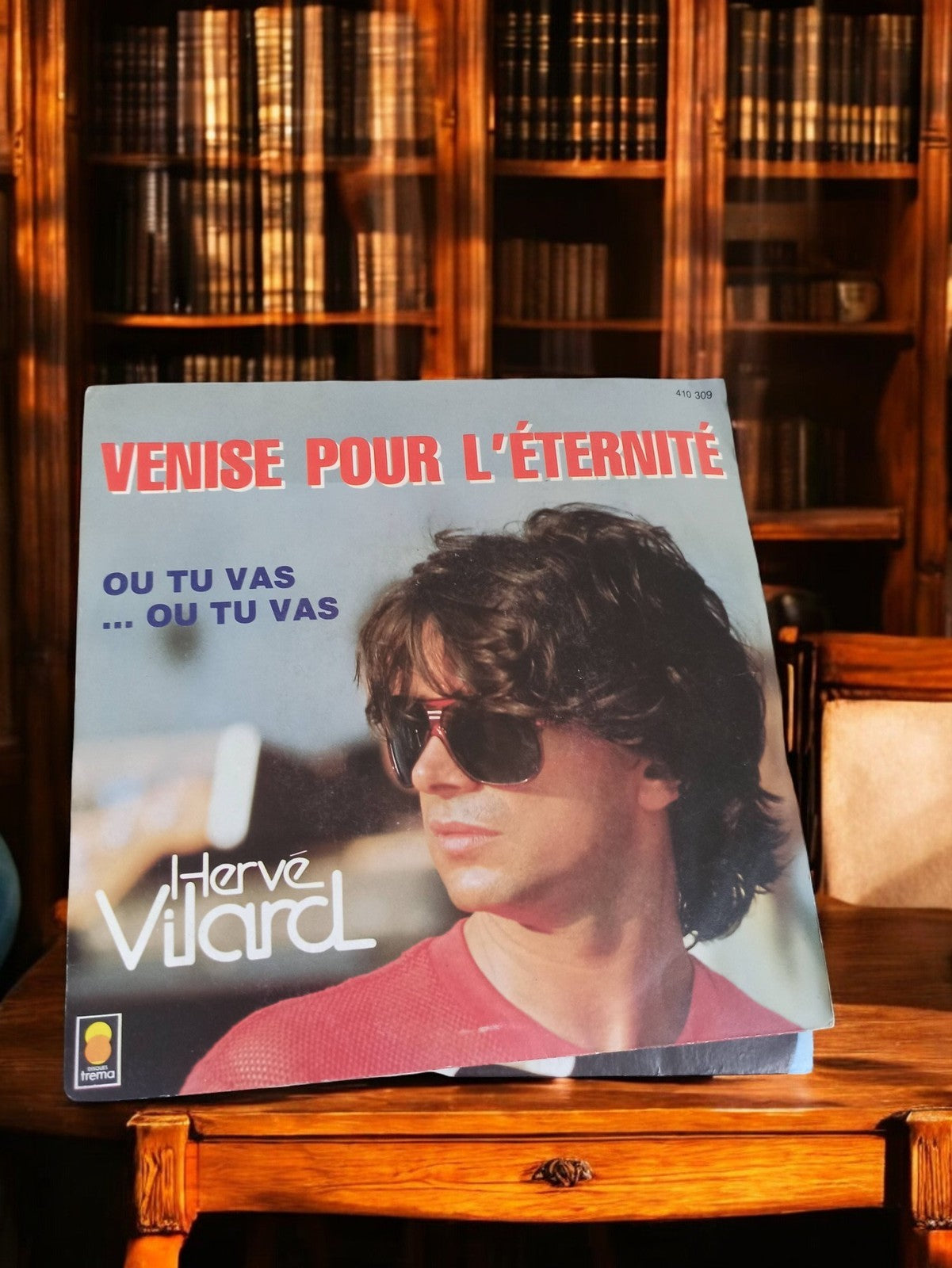 Vinyle 45 tours Hervé Vilard Venise pour l’éternité ancien rétro chanson françai