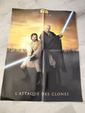 Poster Star Wars Episode II L'Attaque des Clones film cinéma Jedi sabre laser
