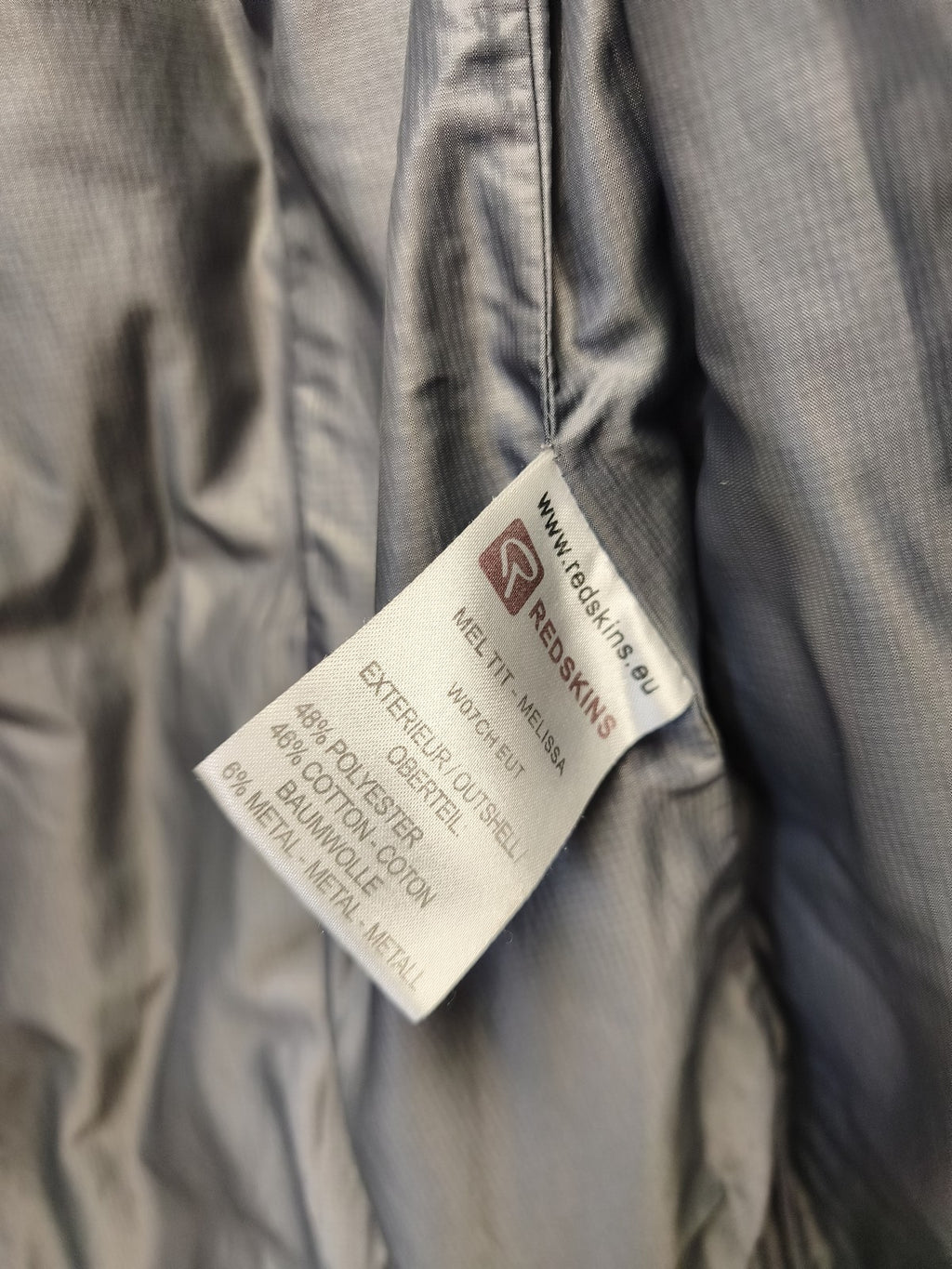 Blouson veste femme Redskins XL, manteau mi-saison élégant, vêtement d'occasion