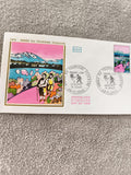 Lettre FDC 1972 Tourisme pédestre France, oblitération Florac, philatélie ancien