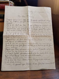 Lettre manuscrite 1940 vie quotidienne guerre ancienne écriture vintage