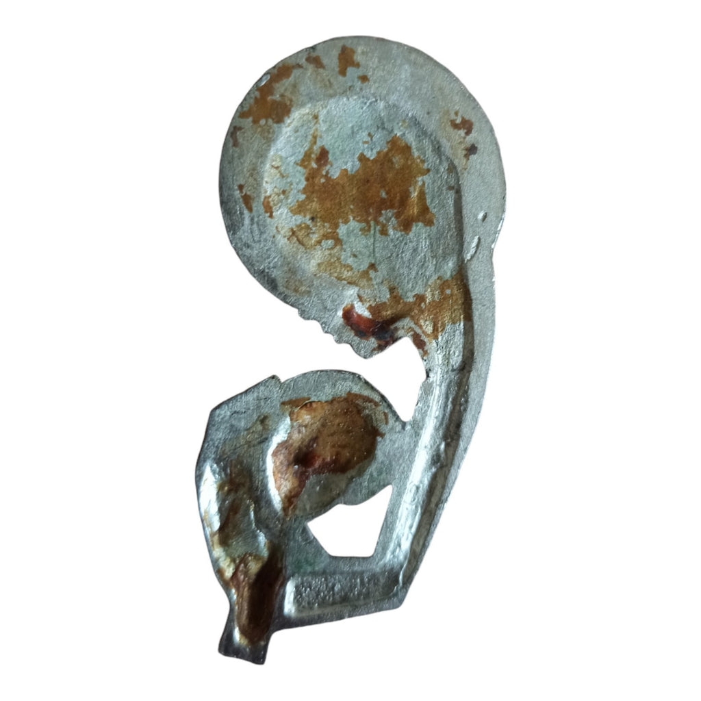 Médaille religieuse vintage Vierge à l'Enfant finition dorée Communion foi
