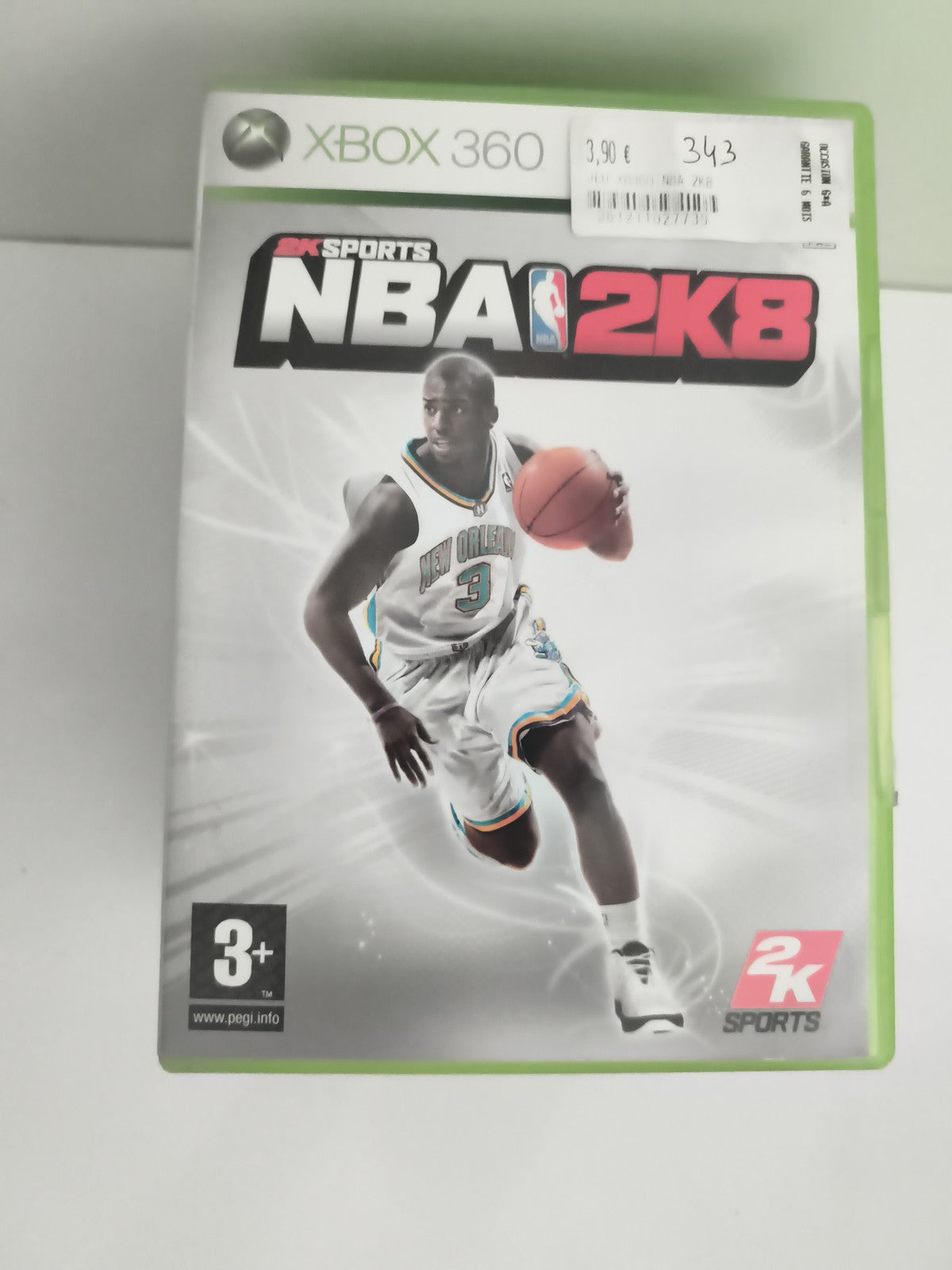 Jeu Xbox 360 NBA 2K8 2K Sports basketball New Orleans cover