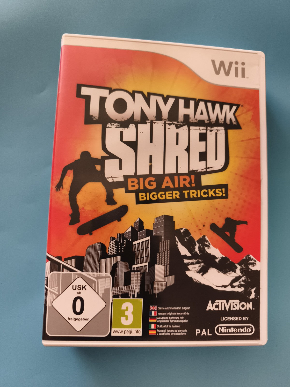 Jeu Wii Tony Hawk Shred Activision PAL Nintendo sports skateboard snowboard