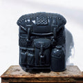 Accessoire sac à dos GI Joe vintage noir, figurine jouet années 80