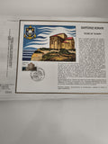 Feuillet CEF SAINTONGE ROMANE Église de Talmont timbre 3.00 oblitéré