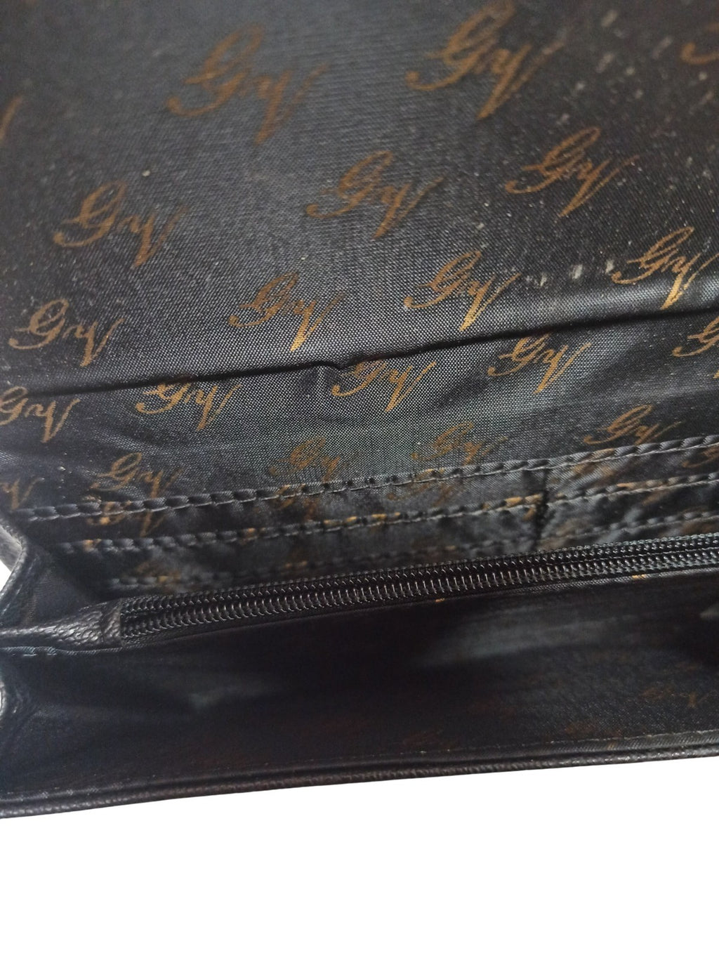 Portefeuille vintage Gabriella Vicenza cuir noir boucle rétro ancien accessoire
