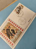 Enveloppe FDC Monaco premier jour Héraclès et taureau + timbre Croix-Rouge