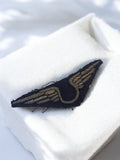 Écusson brodé ancien Armée de l’air France aile dorée vintage insigne militaire