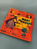 Disque vinyle 45T Mary Poppins Walt Disney, livre disque, Claude Nicot, LLP 302
