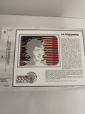 Feuillet CEF La Télévision 1985 philatélie illustration Jacques Combet