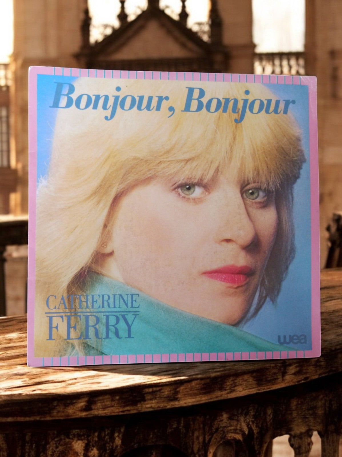 Vinyle 45 tours Catherine Ferry Bonjour Bonjour WEA années 80 vintage