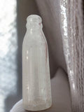 Biberon ancien en verre Berger vintage, bouteille graduée rétro déco