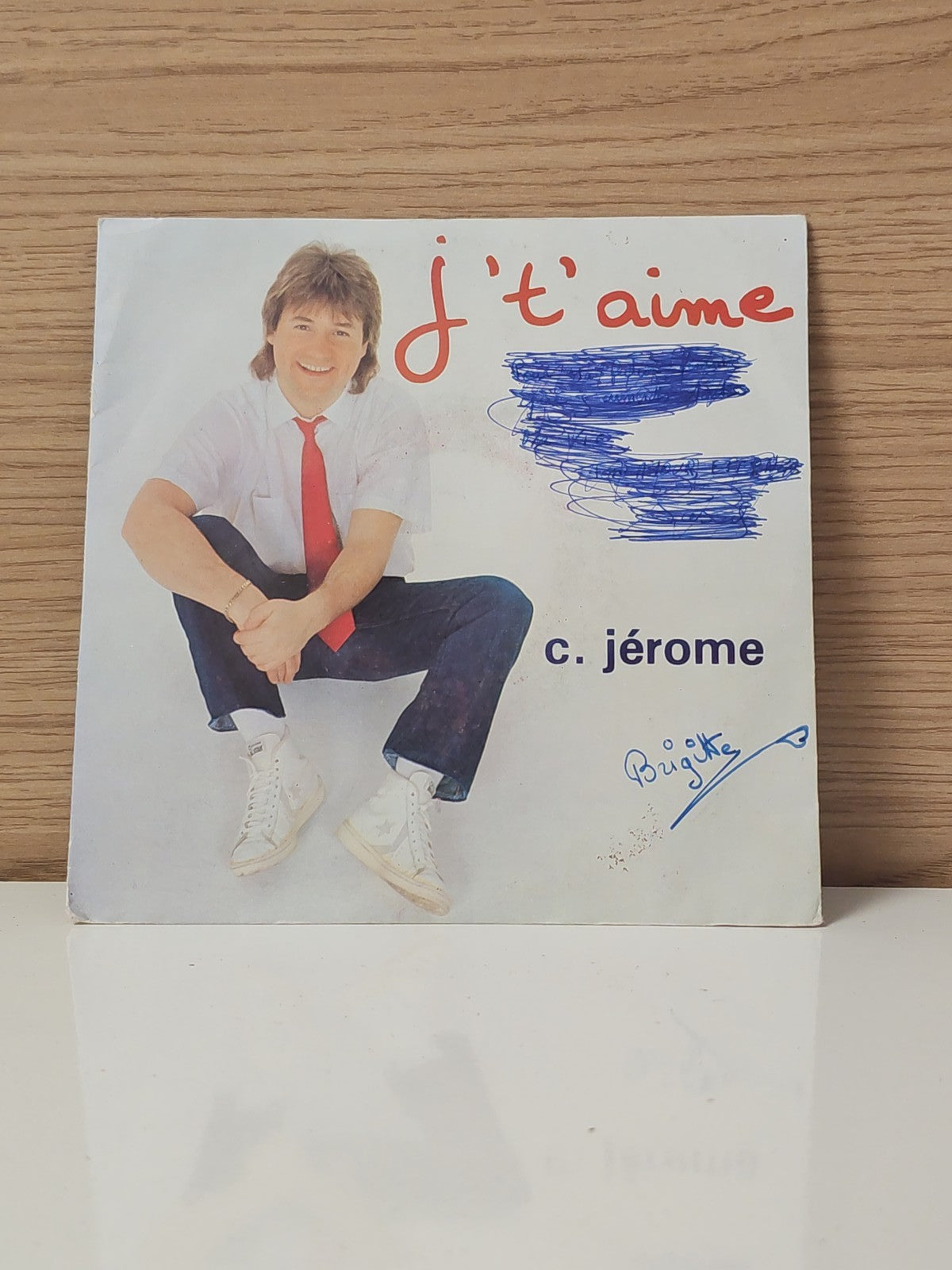 Vinyle 45 tours ancien rétro C. Jérôme disque vintage pour collectionneur