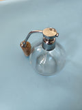 Flacon de parfum ancien grand format vide vintage déco collection rétro verrerie