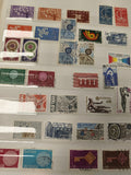 Lot anciens timbres oblitérés France Europa, collection philatélie multicolores