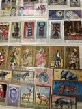 Lot timbres Burundi thématiques animaux, personnages, danses, usagés multicolore