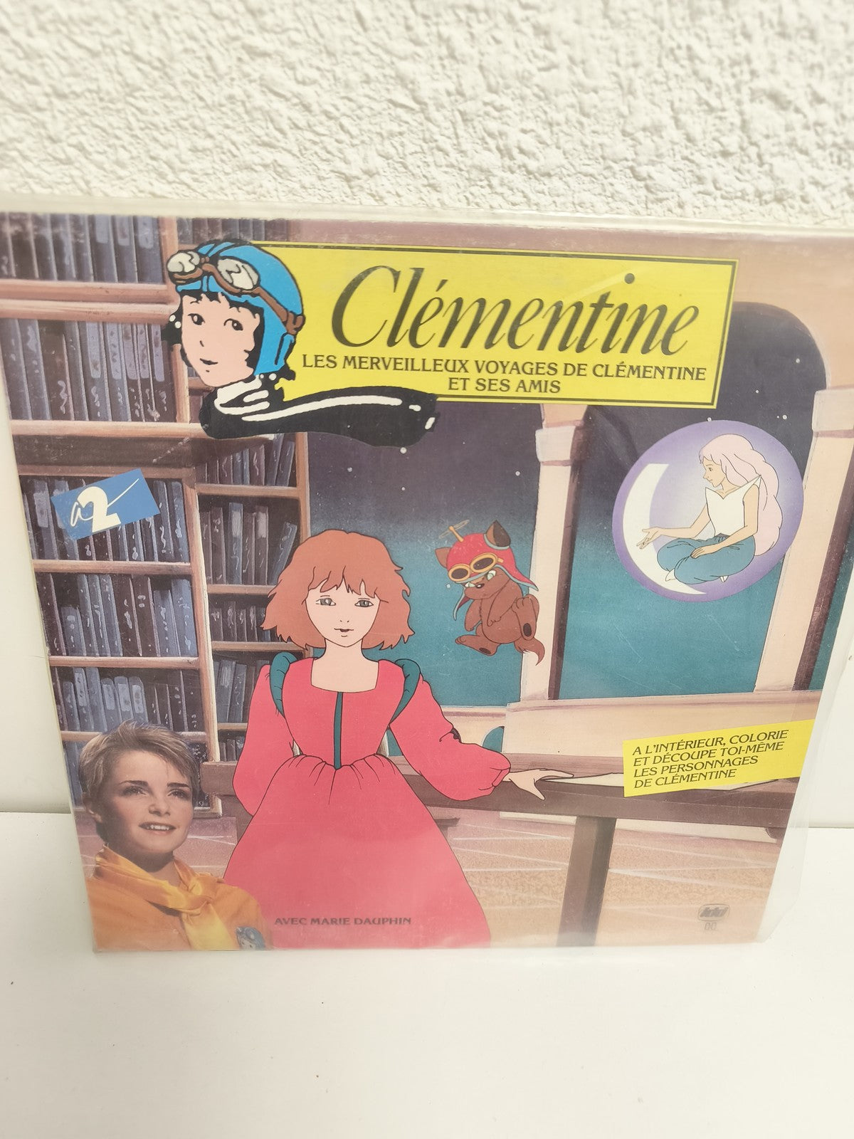 Vinyle 33 tours Clémentine Marie Dauphin générique dessin animé France 2