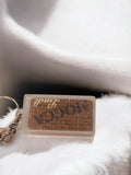 Porte-clés ancien Lindt vintage publicitaire chocolat rétro rectangulaire