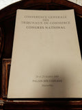 Programme Conférence Tribunaux de Commerce 1985 Marseille vintage congrès