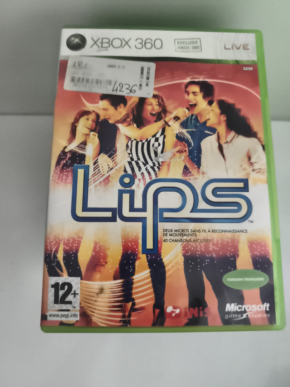Jeu Xbox 360 Lips version française Microsoft karaoke party