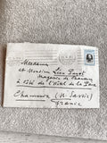 Lettre ancienne manuscrite 1913 enveloppe timbre Bulgarie Chamonix WW1