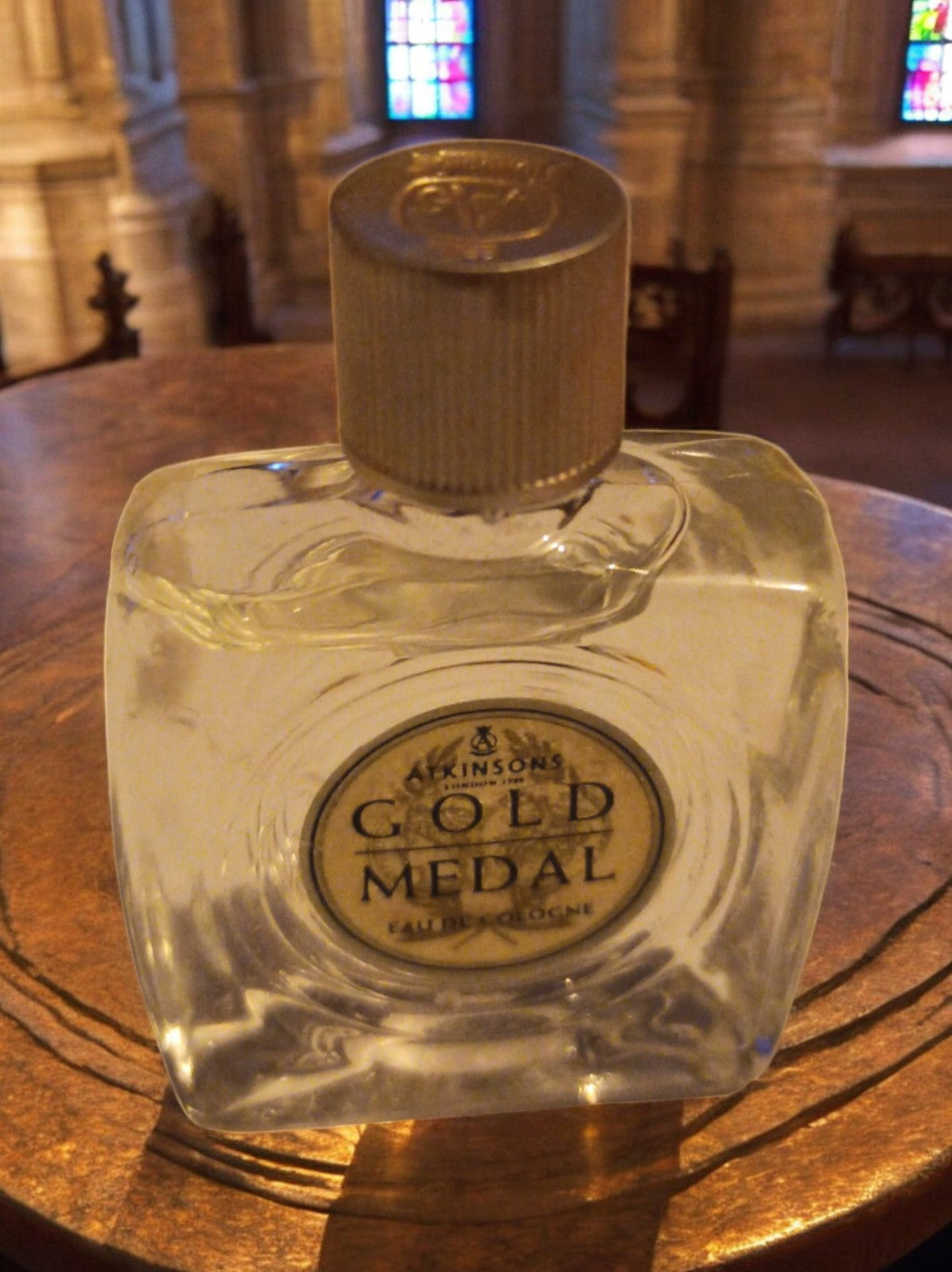 Miniature parfum Atkinsons Gold Medal vintage avec boîte, eau de Cologne rare