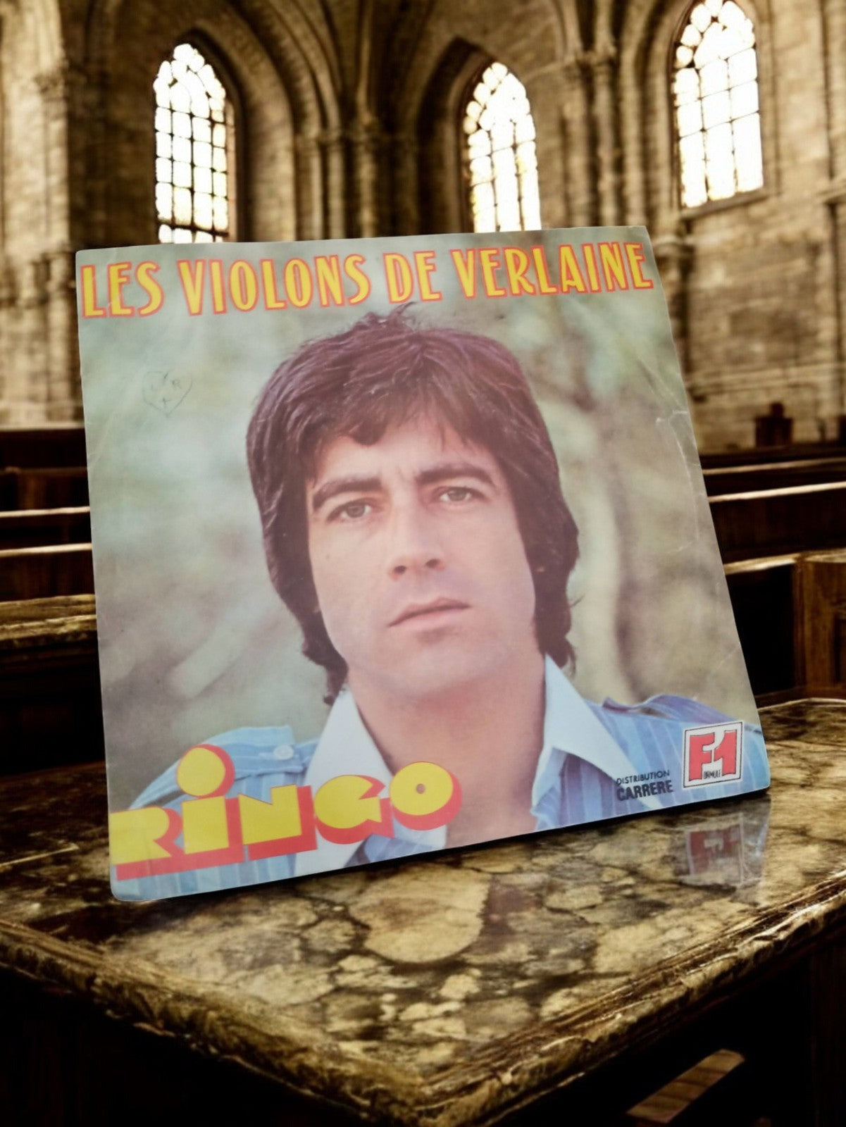 Vinyle 45 tours Ringo Les Violons de Verlaine vintage, pochette photo, non testé