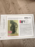 Feuillet philatélique ARPHILA 75 Paris CEF, timbre Cérès, oblitération 1975