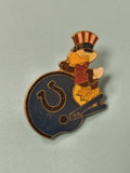 Vintage pin's USA mascotte oncle Sam chapeau rayé bleu rouge collection (Ref 2)