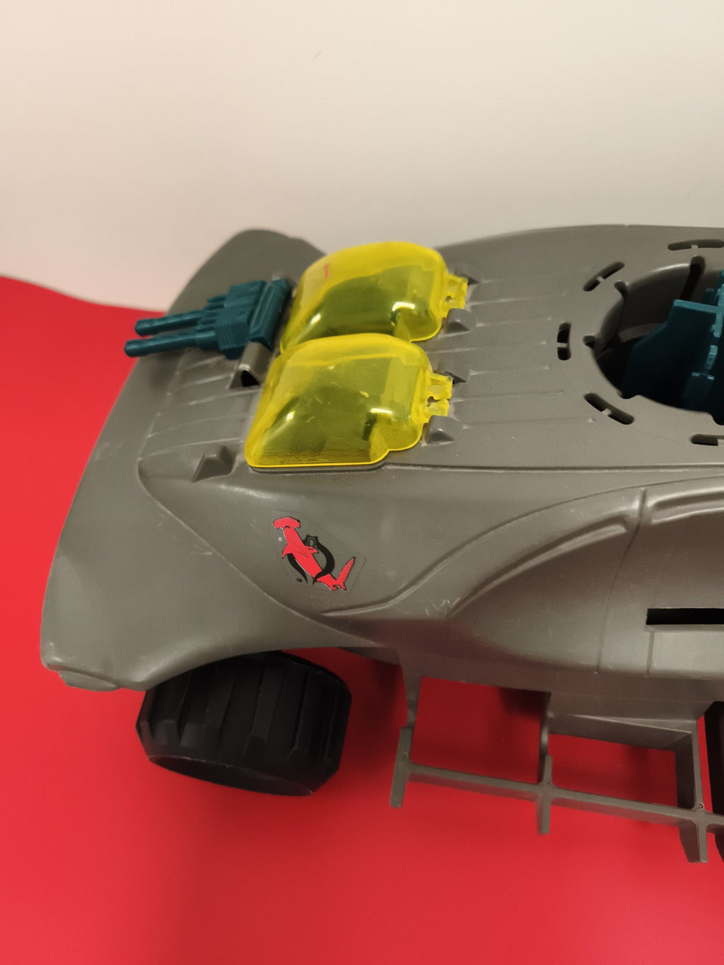 Véhicule GI Joe Cobra Hammerhead vintage 1990 Hasbro gris jaune jouet