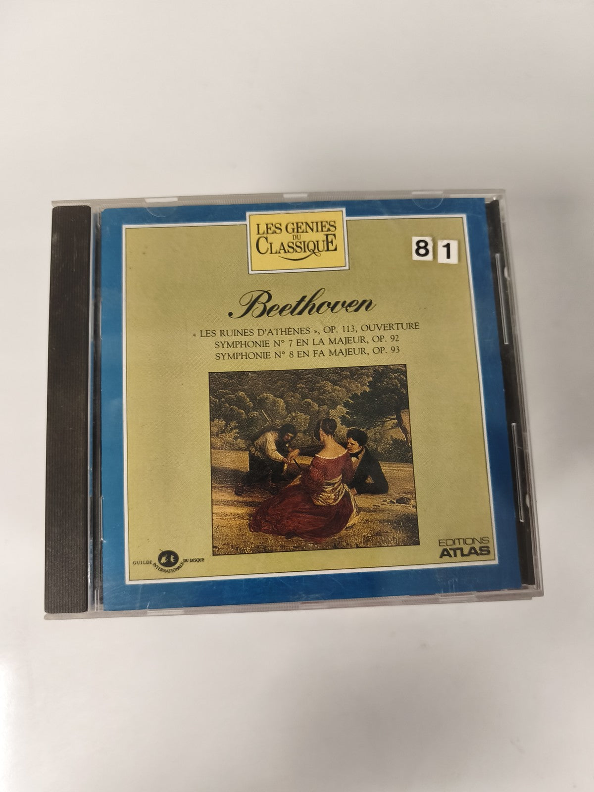 CD Beethoven Les Génies du Classique Symphonies 7 & 8 Éditions Atlas