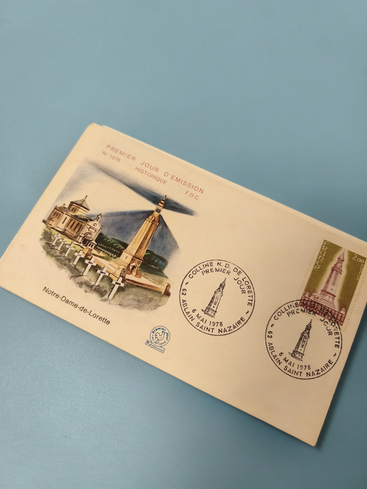Enveloppe FDC Premier Jour d?Émission Notre-Dame-de-Lorette 1978 timbre illustré