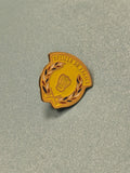 Vintage pin's Délices de France jaune, pâtisserie, collection, rétro, ref 10