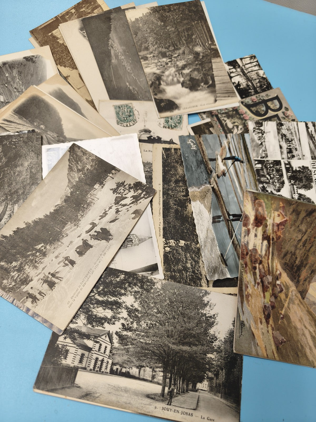 Lot cartes postales anciennes CPA divers lieux paysages monuments vintage