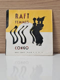 Vinyle 45 tours rétro Raft Femmes du Congo, disque ancien chanson française coll