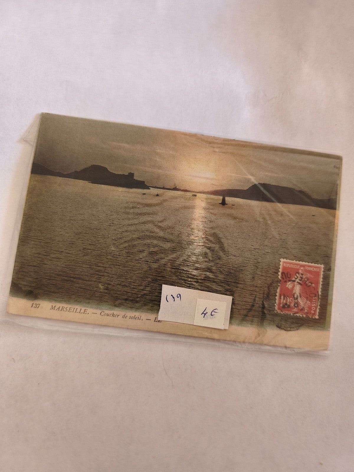 Carte postale ancienne vintage Marseille, rétro collection France, carte illustr