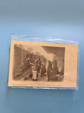 Carte postale ancienne vintage L'Embarquement à Lyon scène fluviale collection