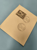 Ancienne enveloppe timbrée oblitérée BourdelIe 1968 philatélie collection France