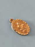 Vintage pendentif ancien plaqué or rétro, bijou collection années 60-70 rare