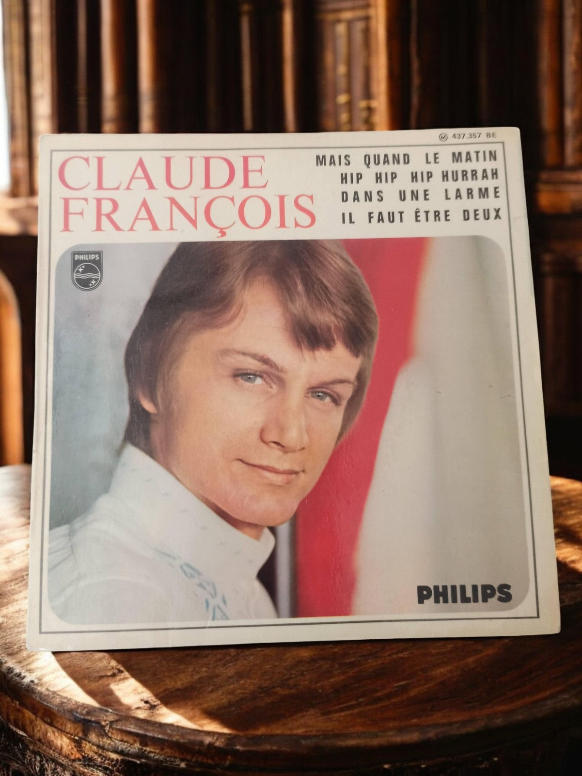 Vinyle 45 tours Claude François Philips rétro vintage pochette photo années 70