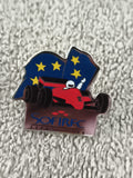 Pin's vintage Formule 1 SOFIRFC drapeau européen, voiture rouge, racing (Ref 3)