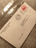 Lettre affranchie Hawaï 1950 Blood Bank cachet Honolulu philatélie USA (Ref 13)