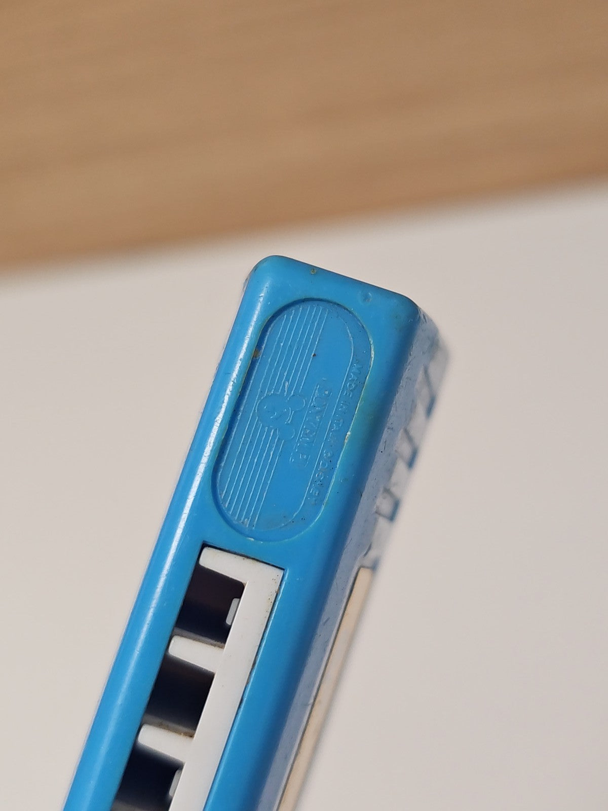 Harmonica vintage Mickey Mouse Bontempi bleu ancien jouet rétro Disney enfant 3+
