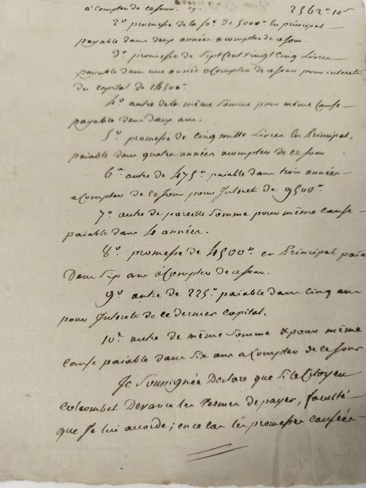 Lettre manuscrite administrative 1797, ancien bordereau XVIIIe français